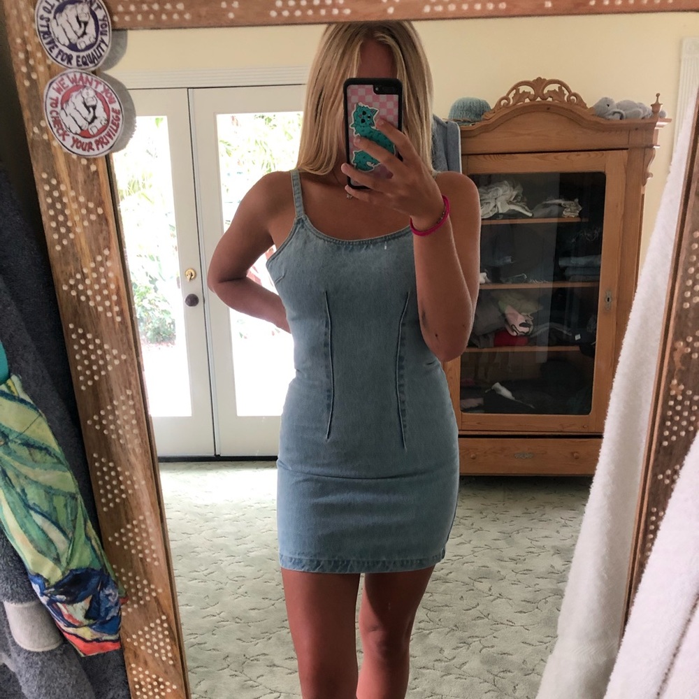 Mini Denim Dress!